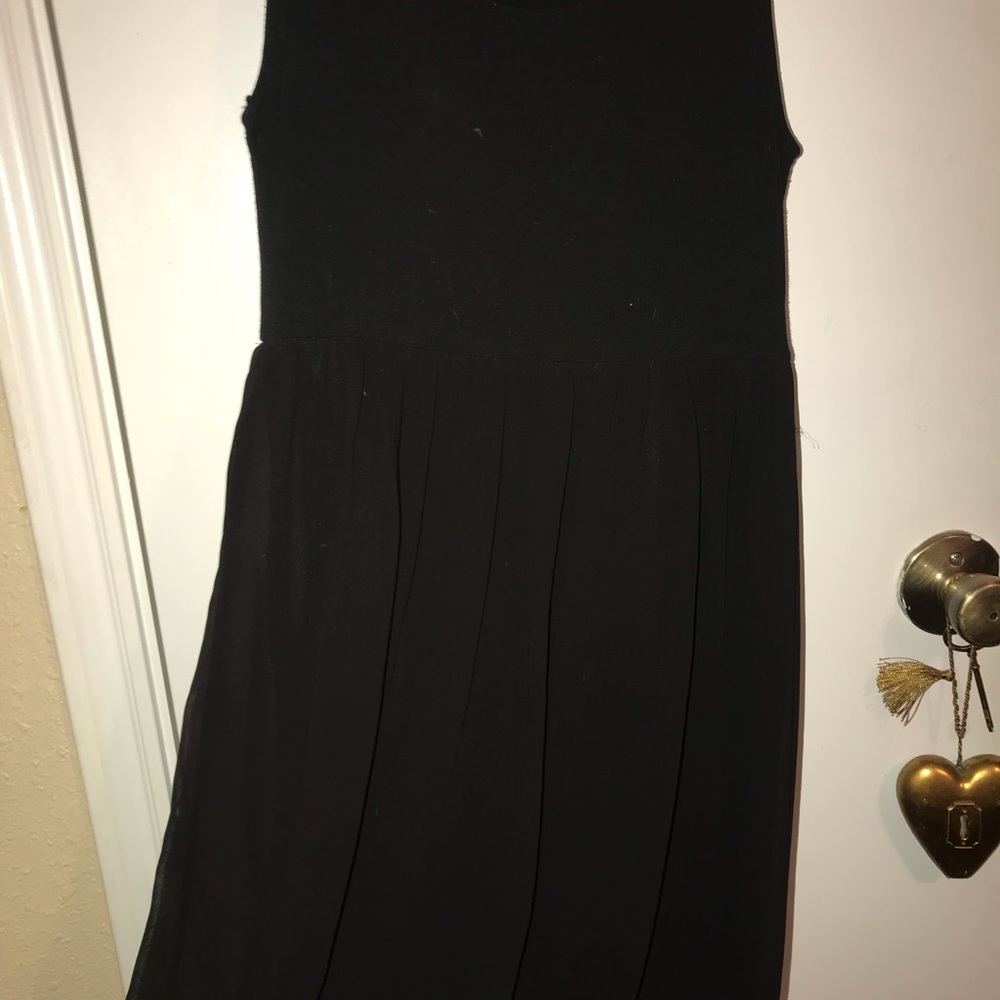 Black sheer maxi dress